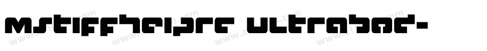 mstiffheiprc ultrabod字体转换